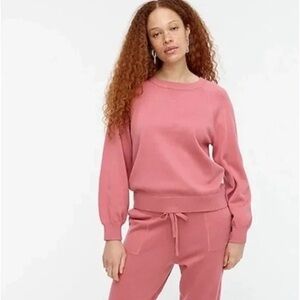 J Crew Cotton Cashmere Pullover Sweater in Pink Weathered Rose AY829